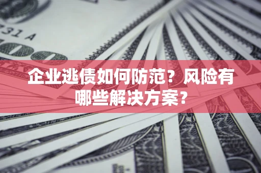 北京企业逃债如何防范？风险有哪些解决方案？