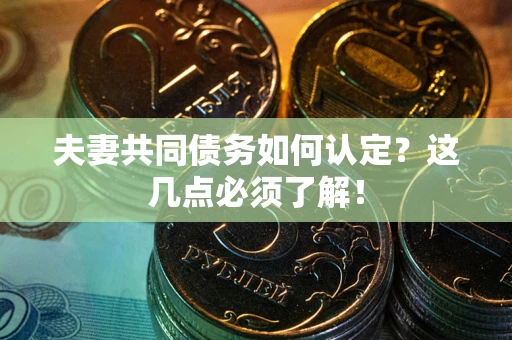 北京夫妻共同债务如何认定？这几点必须了解！